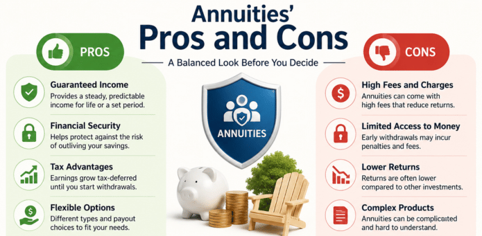 Annuities’ Pros and Cons: A Complete Guide to Benefits, Risks, Fees, and Retirement Income