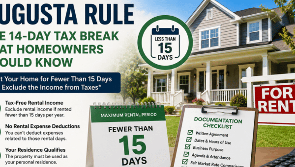 Augusta Rule: How the 14-Day Tax Break Works, IRS Requirements, Eligibility, and Documentation 