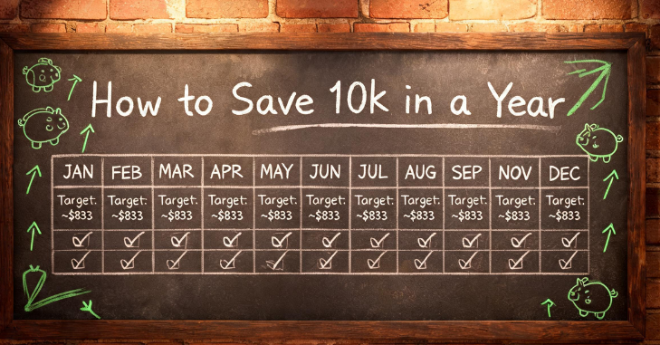 How to Save 10k in a Year in 7 Steps