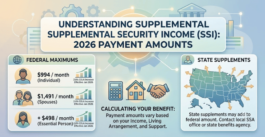 Supplemental Security Income 2026 payment amounts