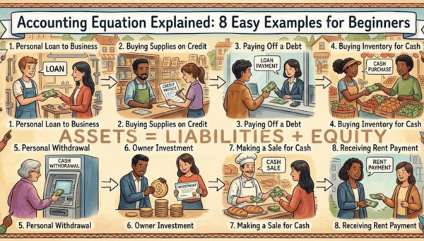 Accounting Equation Explained: 8 Easy Examples for Beginners